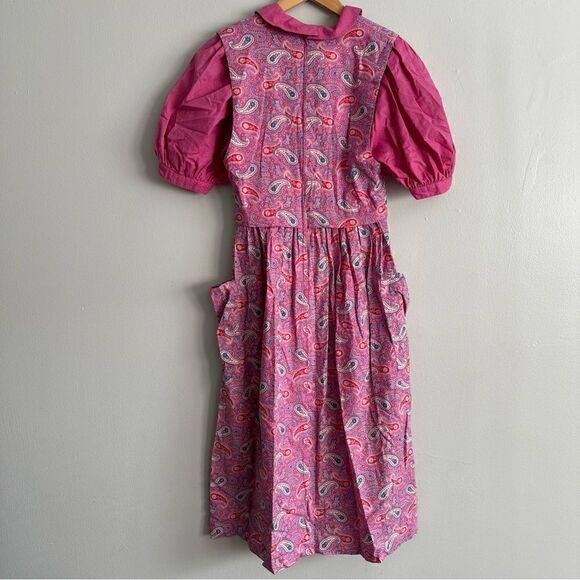 Vintage Jane Schaffhausen Belle France Floral Dress - Saks Fifth Ave Tag Size 4 - Picture 3 of 10